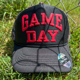 Game Day Puff Football Mesh Back Trucker Hat-Magna Pony