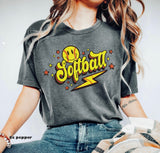 Softball Bolt Tee *Preorder