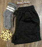 Black Lounge Sweat Shorts