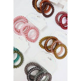 Assorted Phone Cord Wire Elastic Hair Tie