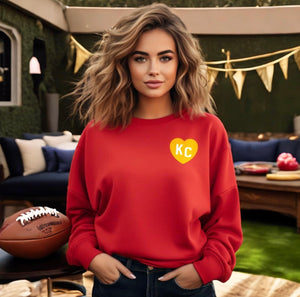 KC Heart Pocket Sweatshirt