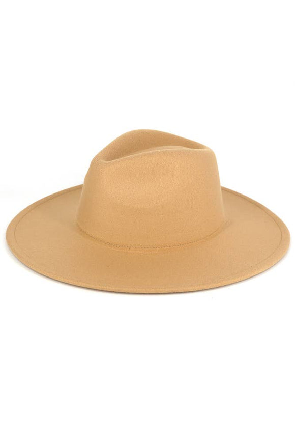 Hand-burned Panama Hat Taupe