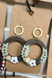 Polymer Christmas Wreath Dangles