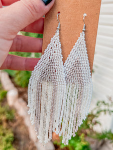 Beaded Tassel Boho Earrings