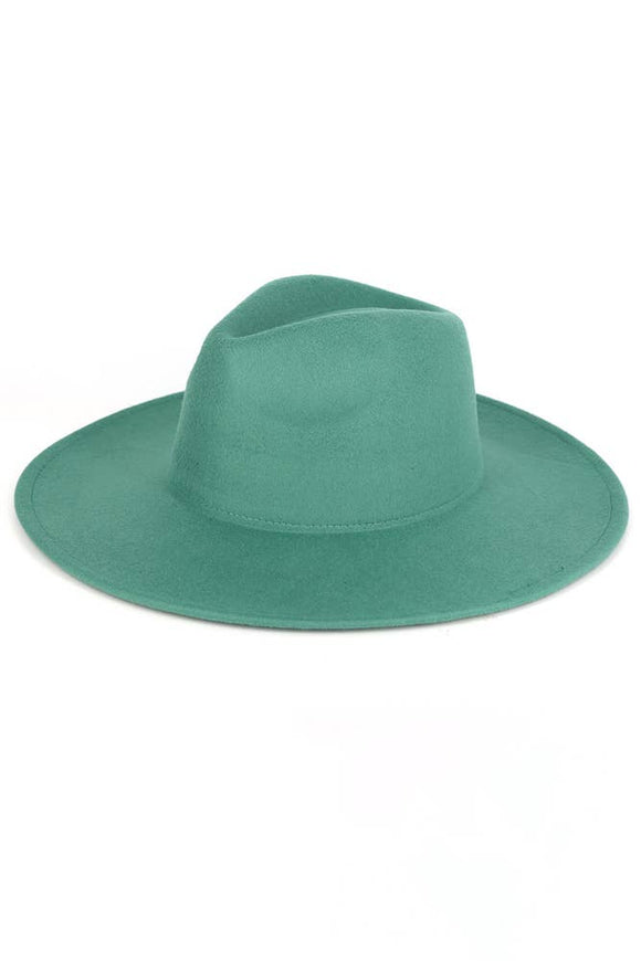 Hand-burned Panama Hat Turquoise