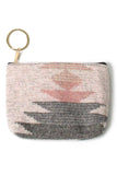 Western Print Coin Card Purse: Black