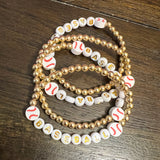 Baseball/Softball Beaded Bracelets