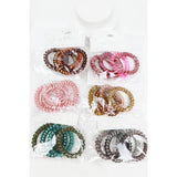 Assorted Phone Cord Wire Elastic Hair Tie