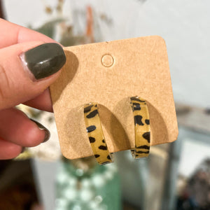 Leopard Hoops