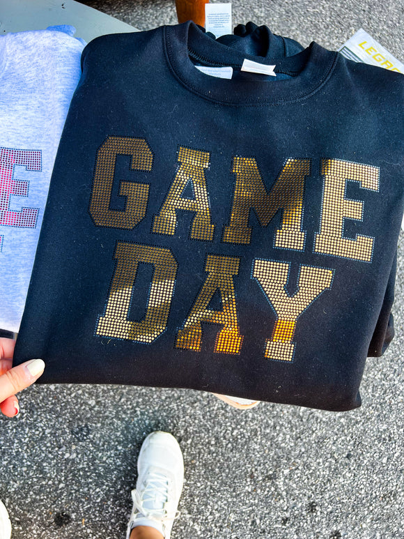 Game Day Gold Spangled Crewneck