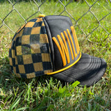 Wildcats Puff Checkered Mesh Back Trucker Hat