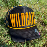 Wildcats Puff Checkered Mesh Back Trucker Hat