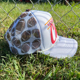 Football Printed Chief Puff Trucker Hat-Magna Pony