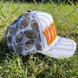 Football Printed KC Puff Trucker Hat-Magna Pony