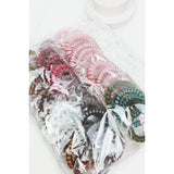 Assorted Phone Cord Wire Elastic Hair Tie