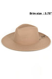 Solid Plain Panama Hat: Black