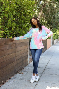 French Terry Tye Dye Pullover