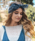 Embellished Bow Knit Headbands