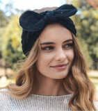 Embellished Bow Knit Headbands