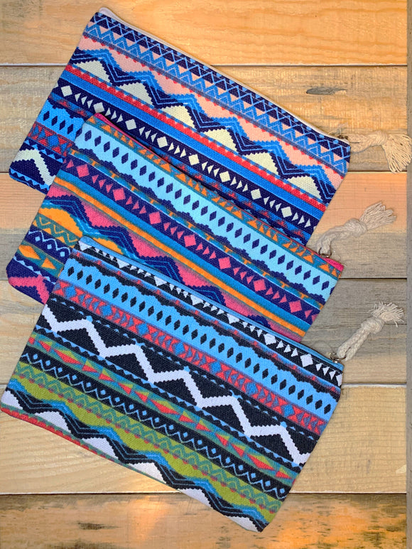 Aztec Zipper Pouch