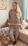 Camel Leopard Lounge Set