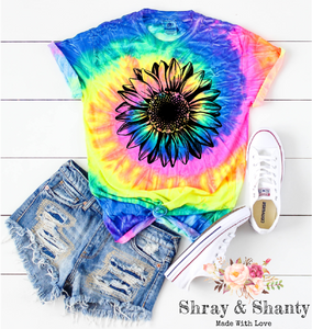 Sunflower Tye Dye Tee * Preorder